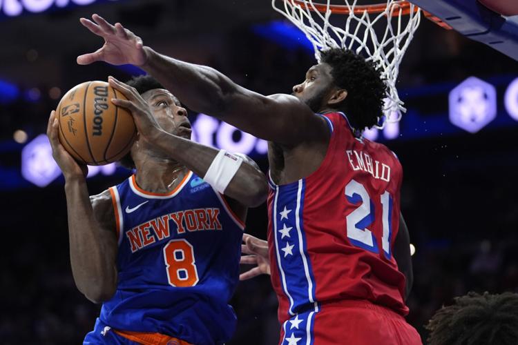 Knicks 76ers Basketball